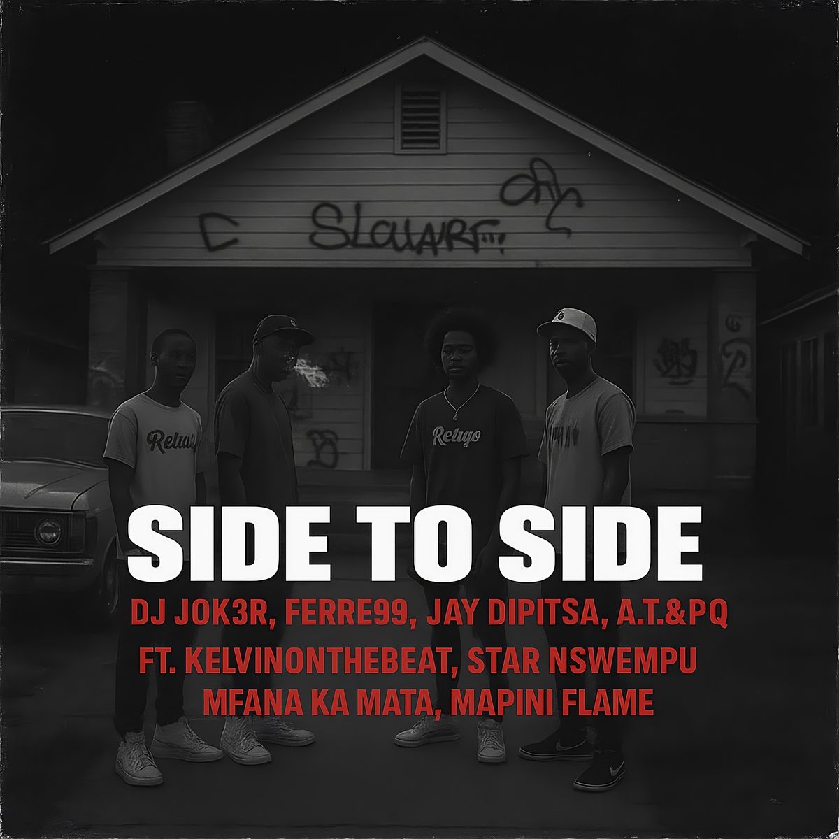 Side To Side — DJ JOK3R, Ferre99, Jay Dipitsa, A.T&PQ feat. KelvinOnTheBeat, StaR Nswempu, Mfana Ka Mata, Mapini Flame cover artwork